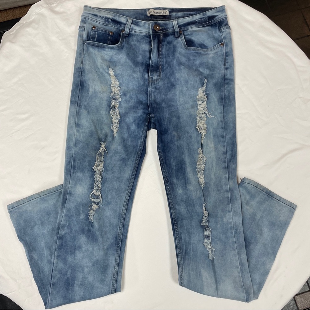 Blue connection, ladies acid washed  jeans size 15/16
